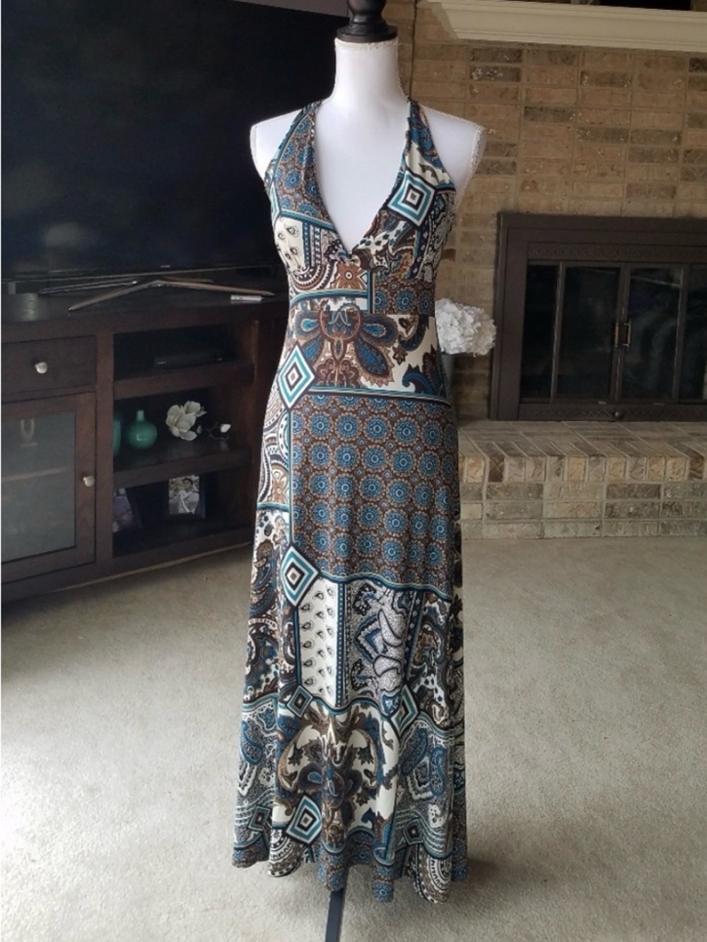 Sexy Halter Maxi Dress from Italy